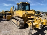 Used Komatsu dozer,Used Dozer in yard,Used Komatsu Bulldozer,Front of used Dozer in yard